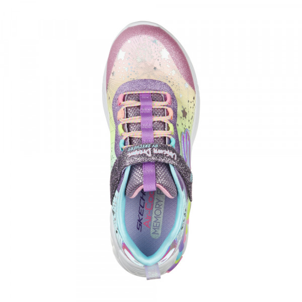 SKECHERS PLITKE PATIKE HEART LIGHTS - RAINBOW LUX