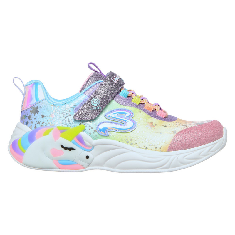 SKECHERS PLITKE PATIKE HEART LIGHTS - RAINBOW LUX