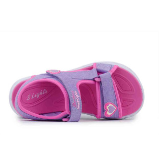 SKECHERS SANDALE S LIGHTS - HEART LIGHTS 