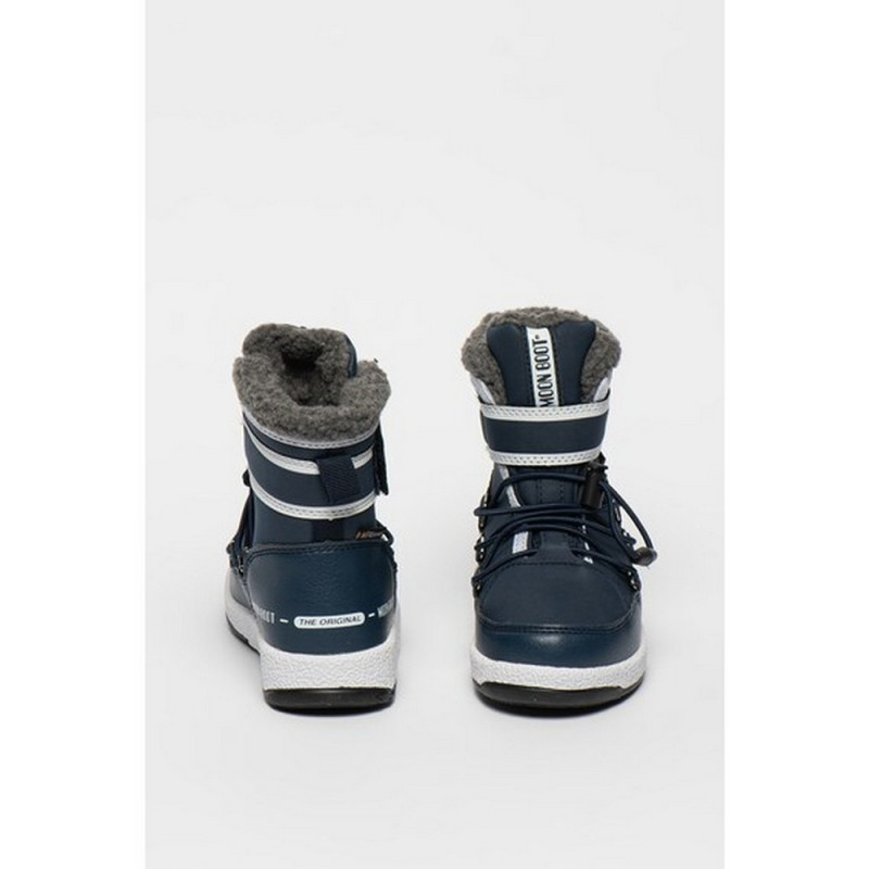 MOON BOOT JR BOY BOOT BLUE NAVY/WHITE