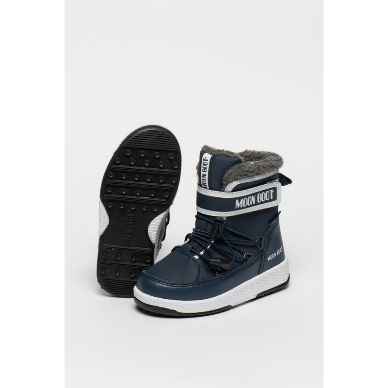 MOON BOOT JR BOY BOOT BLUE NAVY/WHITE