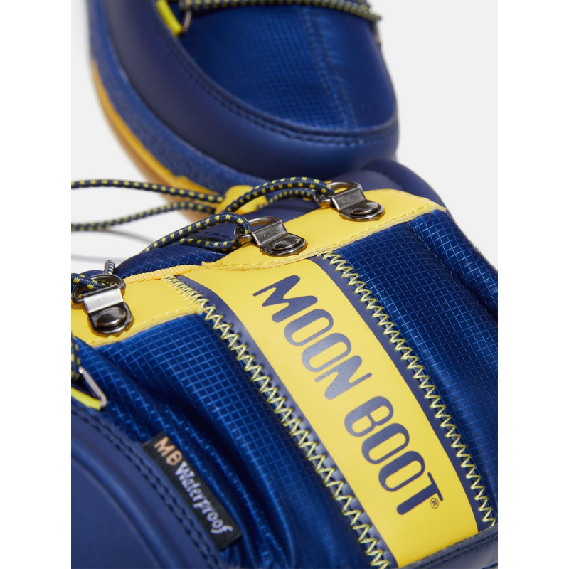 MOON BOOT JR BOY BIKER BLUE/YELLOW