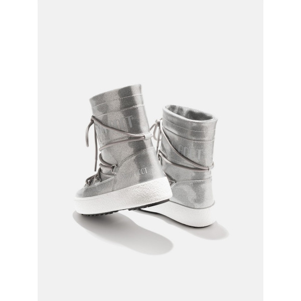 MOONBOOT JTRACK TUBE GLITTER SILVER SILVER 