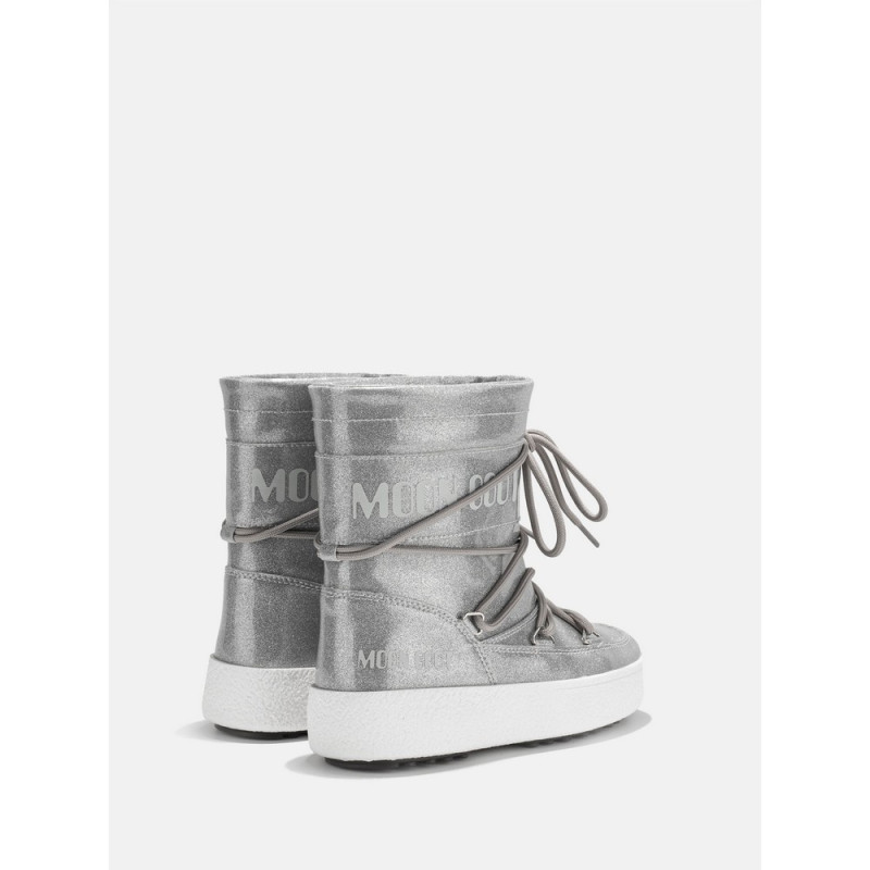 MOONBOOT JTRACK TUBE GLITTER SILVER SILVER 