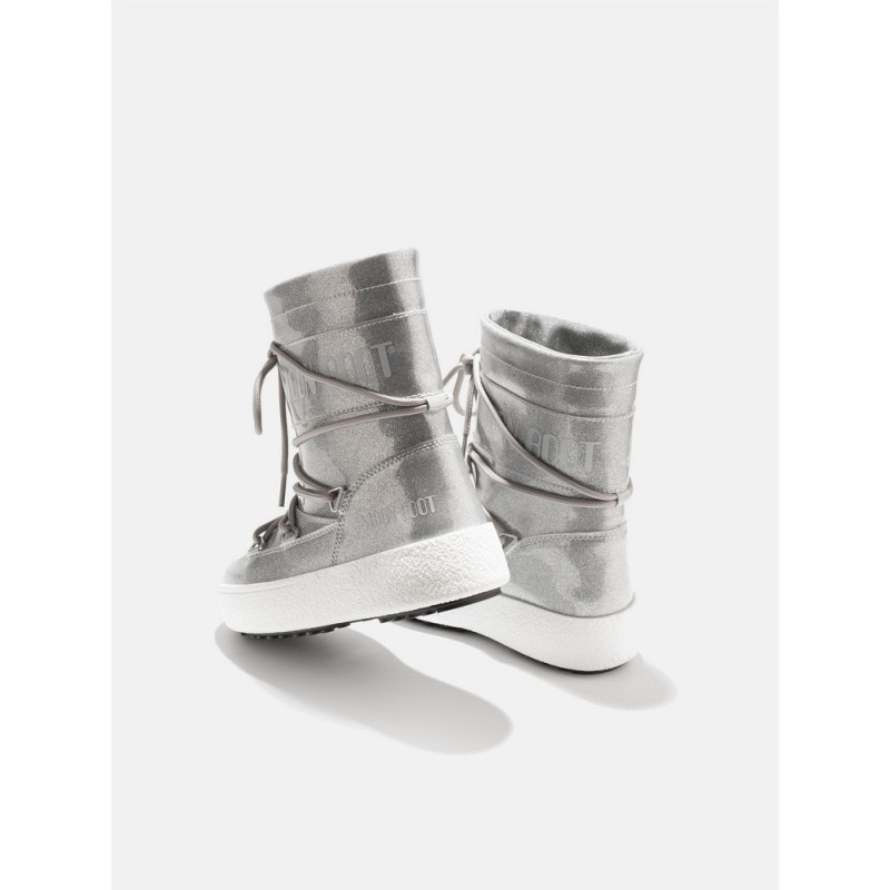 MOONBOOT JTRACK TUBE GLITTER SILVER SILVER 