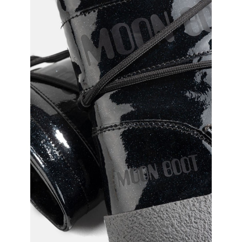 MOONBOOT JTRACK TUBE GLITTER BLACK BLACK 