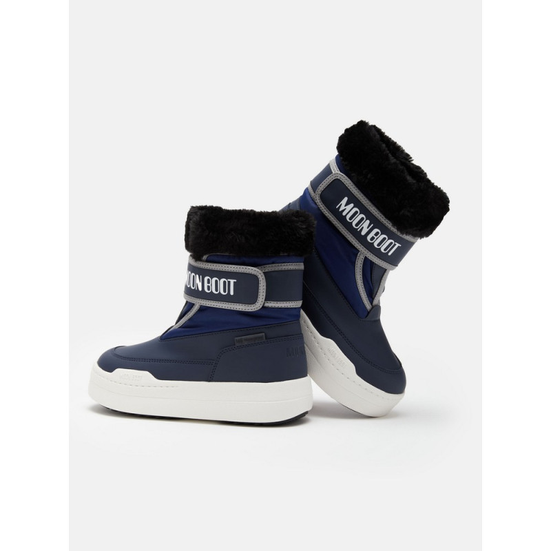 MOON BOOT CIZME JR PARK STRAP BLUE 