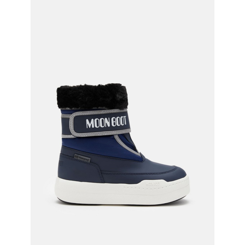 MOON BOOT CIZME JR PARK STRAP BLUE 