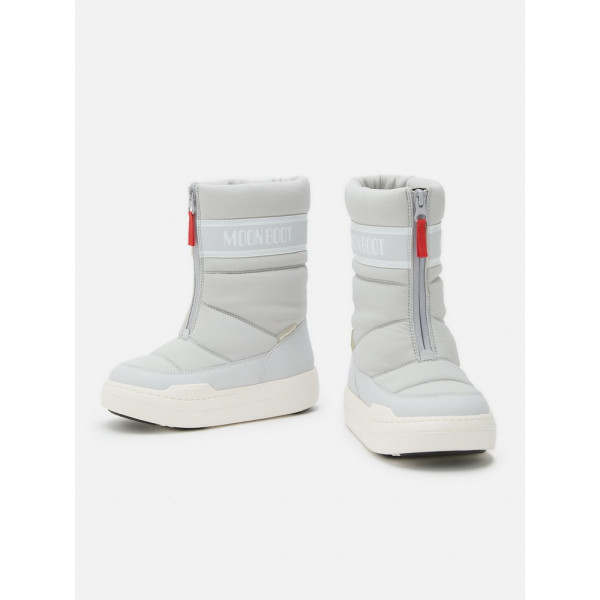 MOON BOOT JR PARK ZIP HI GLACIER GREY 