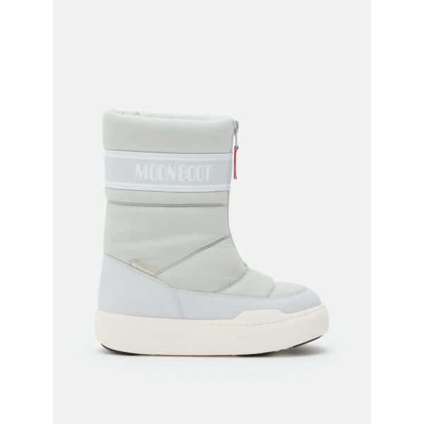 MOON BOOT JR PARK ZIP HI GLACIER GREY 