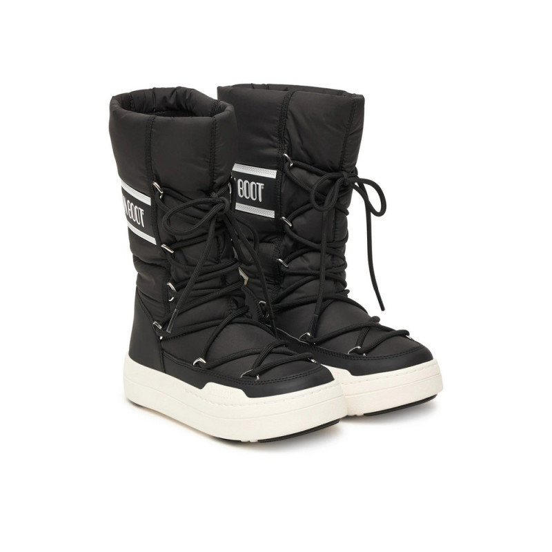 MOON BOOT JR PARK TUBE LACE WP BLACK 