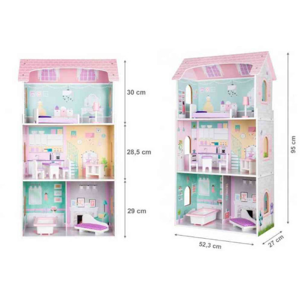 DRVENA KUĆICA ZA LUTKE BLUEBERRY RESIDENCE 