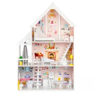 ECO TOYS DRVENA KUĆICA ZA LUTKE XXL FOR DOLLS RESIDENCE 