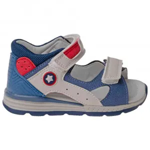 POLLINO SANDALA BLUE BIANCO