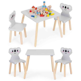 DEČIJI SET NAMEŠTAJA KOALA – STO + 2 STOLICE  ECOTOYS 