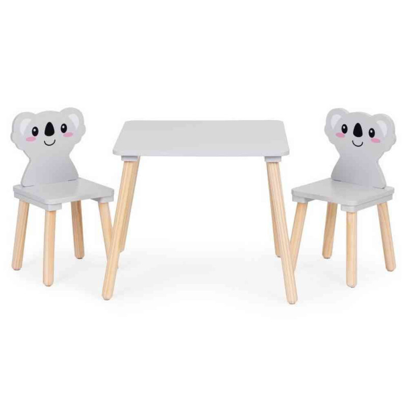 DEČIJI SET NAMEŠTAJA KOALA – STO + 2 STOLICE  ECOTOYS 
