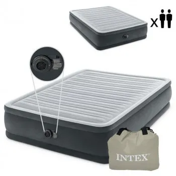 INTEX DUŠEK NA NADUVAVANJE 203X152 CM SA PUMPOM 