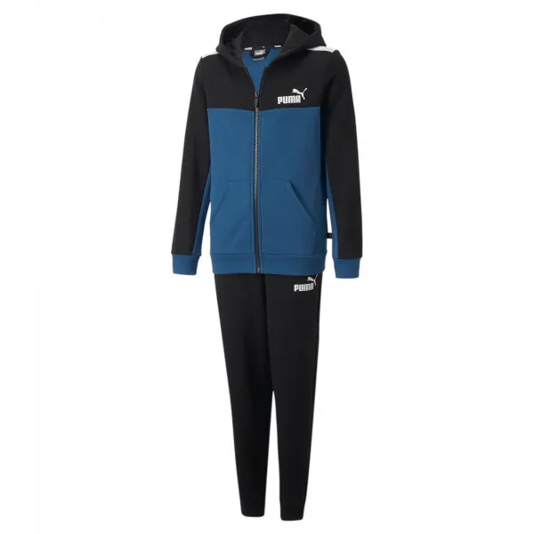 PUMA ESS+ BLOCK HOODED SUIT FL B 