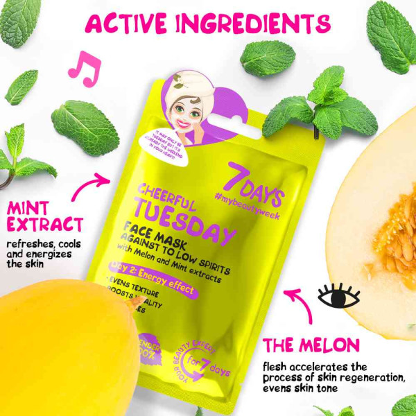 7DAYS MASKA LICE DOBRO RASPOLOZENJE 