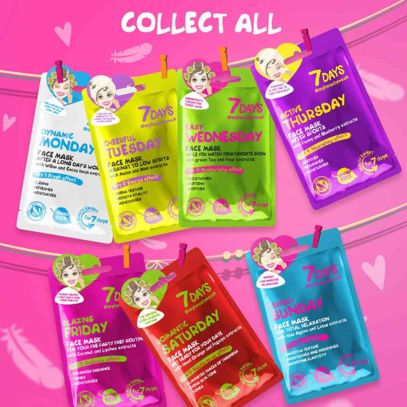 7DAYS MASKA LICE DOBRO RASPOLOZENJE 