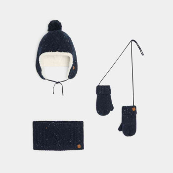 OBAIBI SET KAPA, SAL, RUKAVICE PERUBADGE