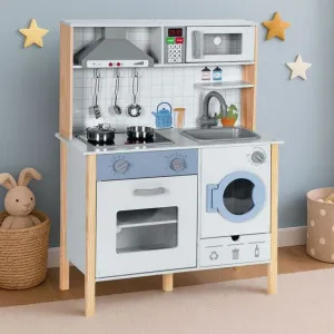 ECO TOYS DEČIJA KUHINJA ZA SA ZVUČNIM EFEKTIMA, LED SVETLOM, RERNOM, VEŠ MAŠINOM