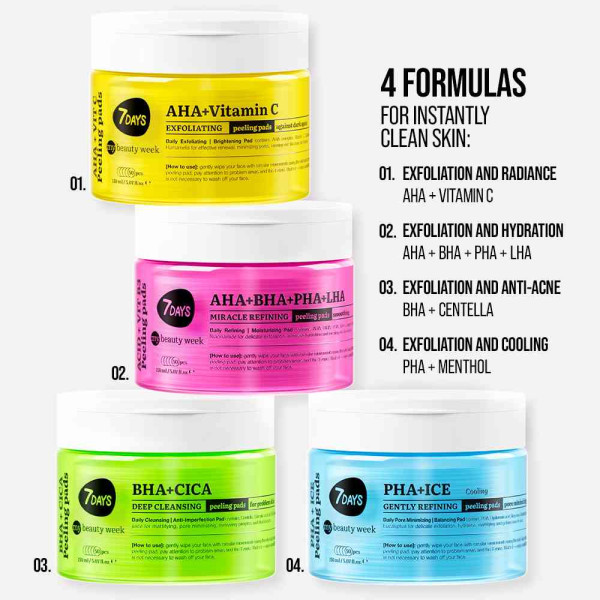 7DAYS PILING PADS AHA VITAMIN C 