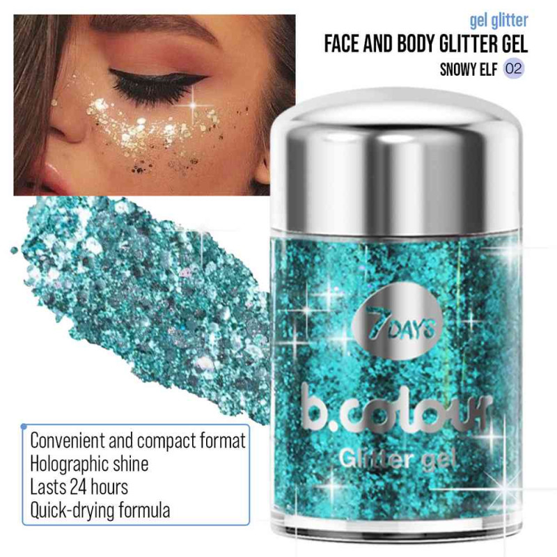 7DAYS BCOLOUR GLITTER SNOWY 