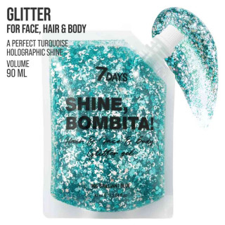 7DAYS SHINE GLITTER BLUE 