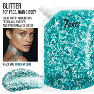 7DAYS SHINE GLITTER BLUE 