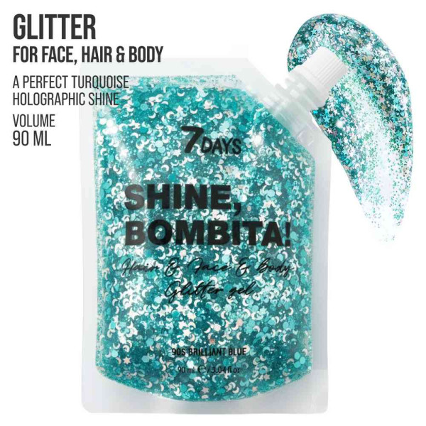 7DAYS SHINE GLITTER BLUE 