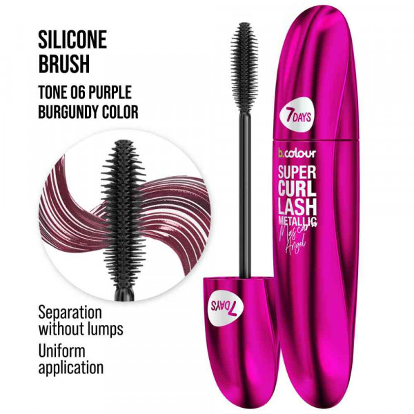 7DAYS METALIK MASKARA LJUBICASTA 