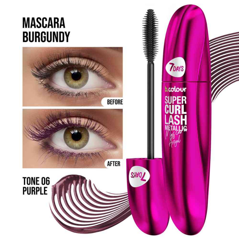 7DAYS METALIK MASKARA LJUBICASTA 