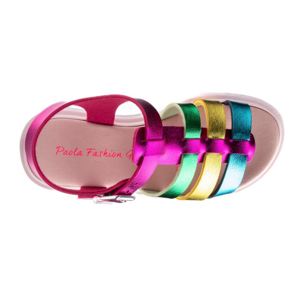 PABLOSKY SANDALE LAMINADO FUCSIA