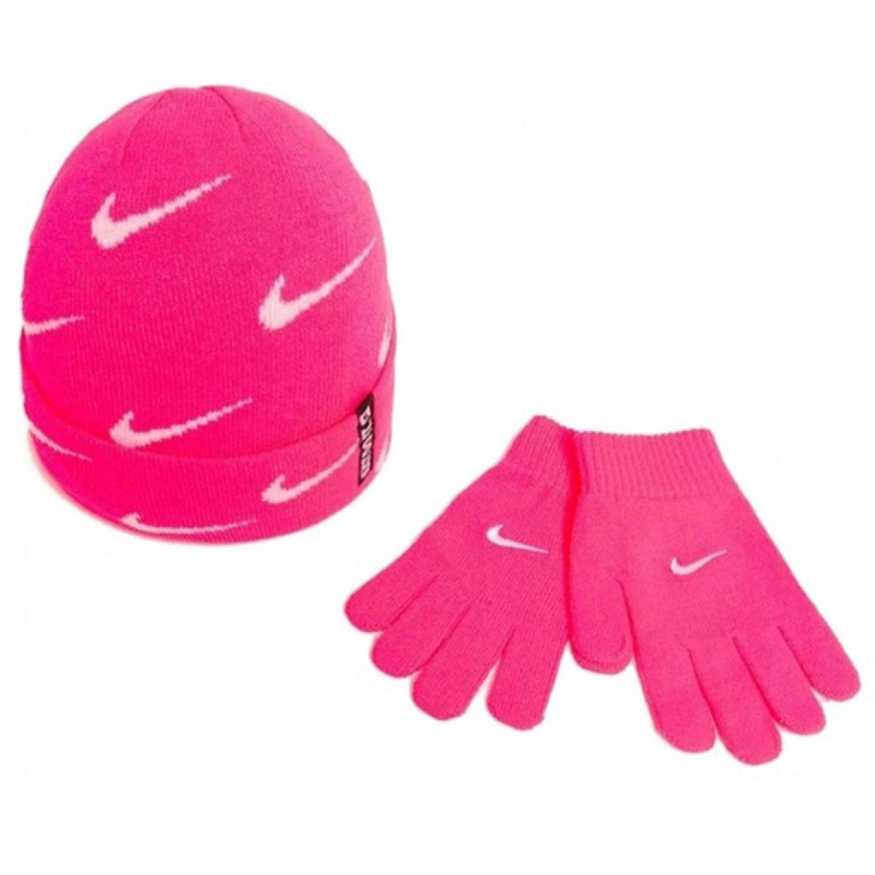 NIKE HADDAD KAPA I RUKAVICE SWOOSH REPEAT BEANIE SET