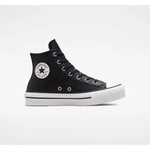 CONVERSE PATIKE CHUCK TAYLOR ALL STAR EVA LIFT LEATHER - BLACK/NATURAL IVORY/WHI