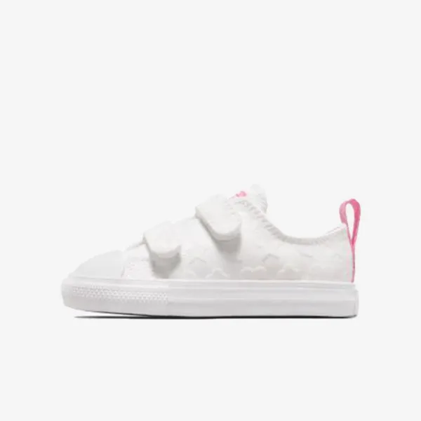CONVERSE PATIKE CHUCK TAYLOR ALL STAR EASY ON SPARKLE - WHITE/OOPS PINK/WHITE 