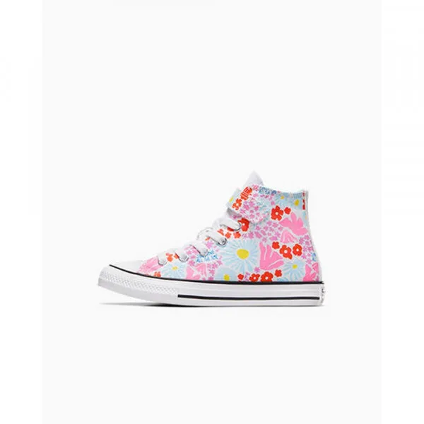 CONVERSE PATIKE CHUCK TAYLOR ALL STAR EASY ON FLORAL - WHITE/TRUE SKY/OOPS PINK 
