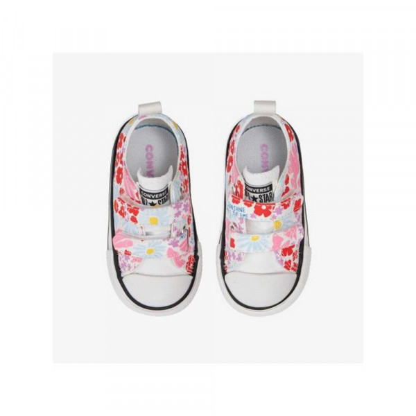 CONVERSE PATIKE CHUCK TAYLOR ALL STAR EASY ON FLORAL - WHITE/TRUE SKY/OOPS PINK