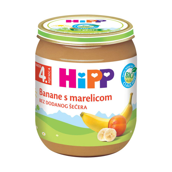 HIPP BANANE I KAJSIJE 125G 4M 