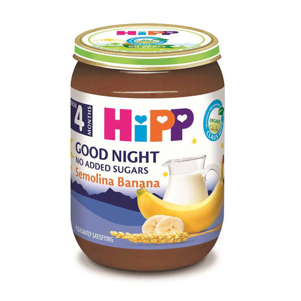 HIPP MLECNA KASICA ZA LAKU NOC-GRIZ-BANANA 190G 4M 