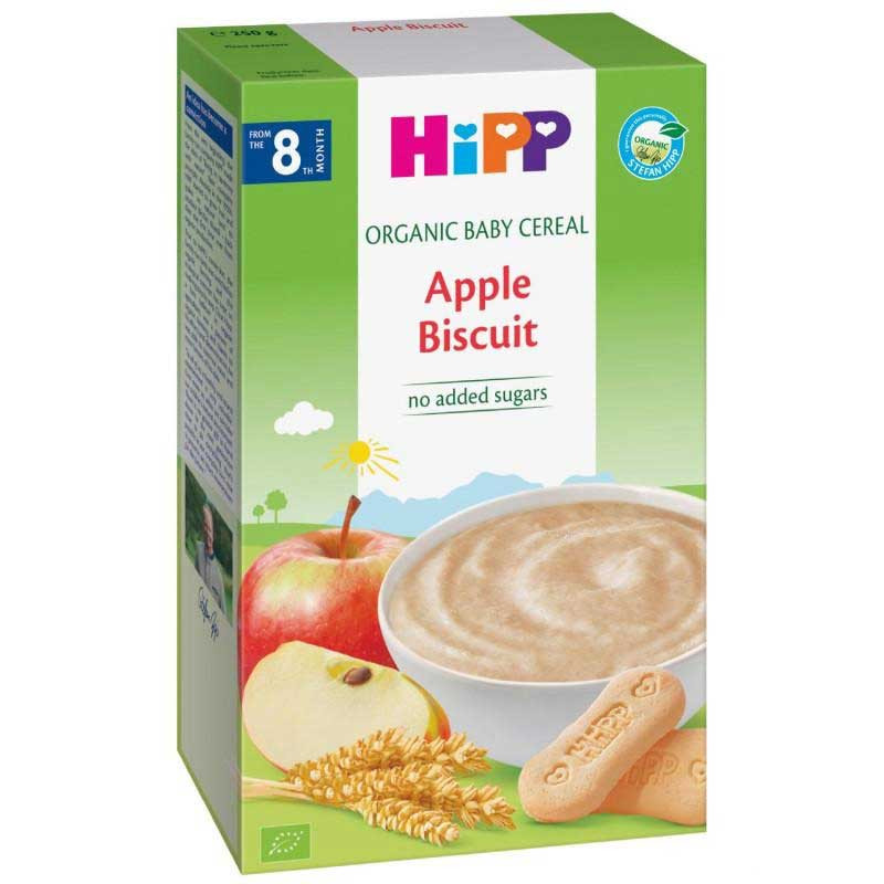 HIPP ORGANIC INSTANT KASICA JABUKA SA KEKSOM 250G 8M