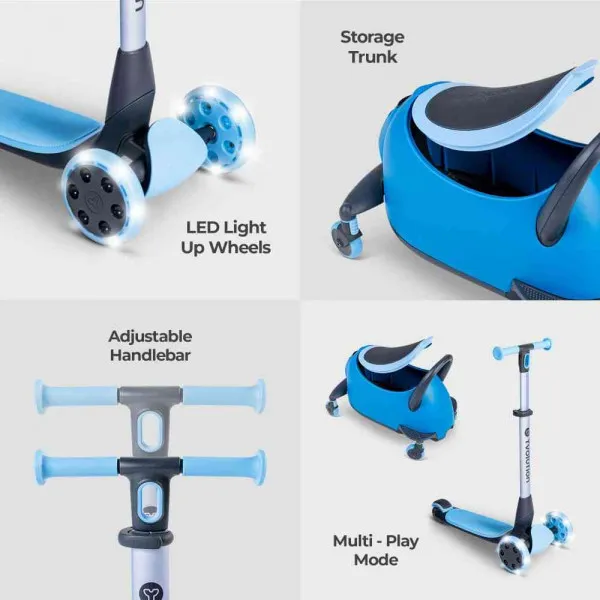 YVOLUTION YGLIDER LUNA - BLUE 4L/13L/16L CL 2PK 