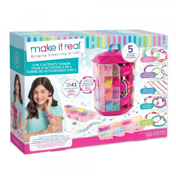 MAKE IT REAL KREATIVNI TORANJ 5 U 1 SET ZA PERLE 