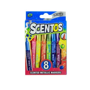 SCENTOS 8 METALLIC MARKERS 