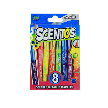 SCENTOS 8 METALLIC MARKERS 