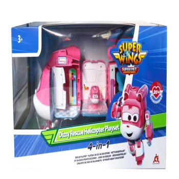 SUPER WINGS DIZZY RESCUE HELIKOPTER PLAYSET 