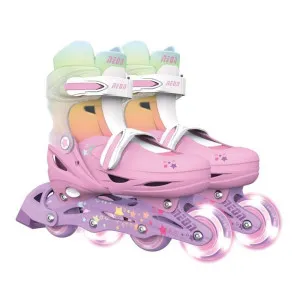YVOLUTION NEON INLINE ROLERI 34-37 RAINBOW