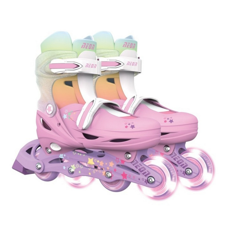 YVOLUTION NEON INLINE ROLERI (VELICINA 34-37) RAINBOW 