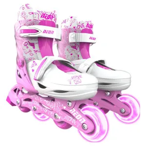 YVOLUTION NEON INLINE ROLERI 34-37 ROZE
